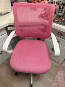 Beautiful pink roller chair
