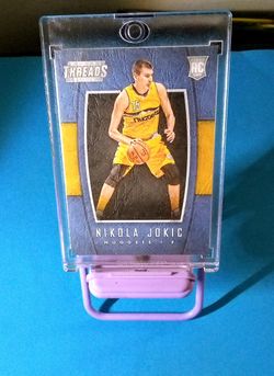 2015-16 PANINI THREADS NIKOLA JOKIC SHORT PRINT LEATHER ROOKIE CARD