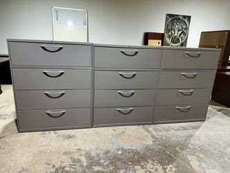 OFFICE/HOME FILE CABINET 4 DRAWERS LATERAL METAL FILE