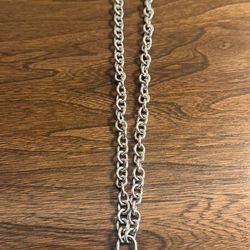 Vintage Tiffany & Co. Sterling Silver 1837 Padlock Necklace