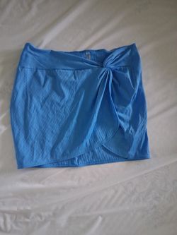 M/L Victoria's Secret Blue Swim Skirt