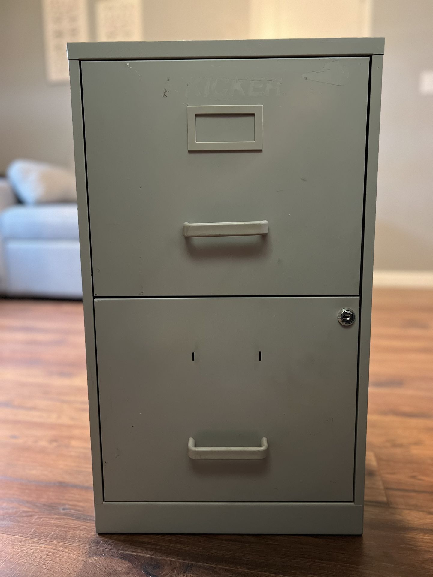 2 Drawer Metal File Cabinet