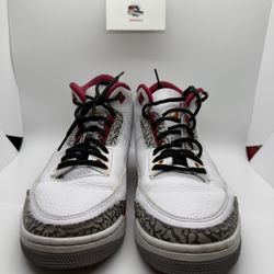 Jordan 3 Retro “Cardinal Red” Size 9.5