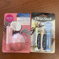 Set Of 5 Lip Balms /chapstick Eos 