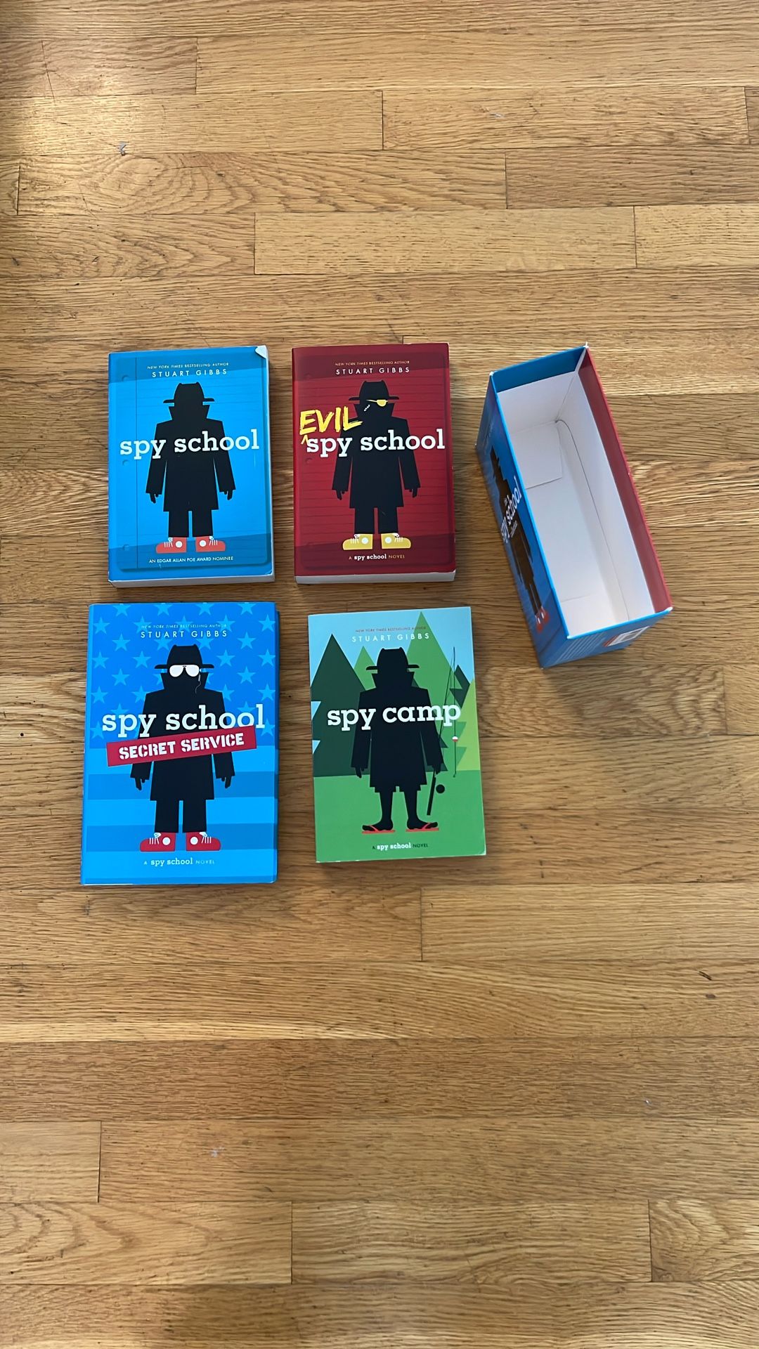 Spy School Books and Space Case by Stuart Gibbs 