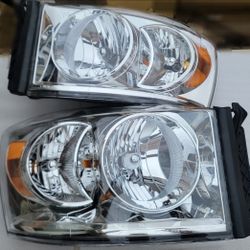 06-08 Dodge Ram Headlights Luces Micas Calaveras Faros Faroles Focos Headlamps 