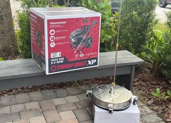 🔥 TroyBilt 3000 PSI 2.3GPM Gas Pressure Washer + Surface Cleaner 16.5-in 4000 PSI - NEW! 1-5 YEAR WARRANTY