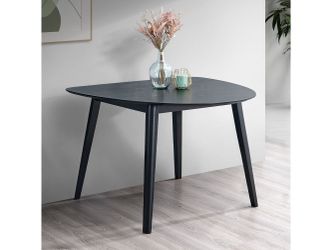 Real Black Dining Table