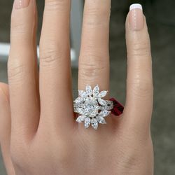 4.78Ctw VS/E 14KT Lab Diamond Cocktail Ring