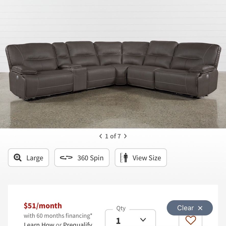 Power Recliner Sofa Sectional