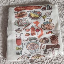 vietnam food tote bag 12x12