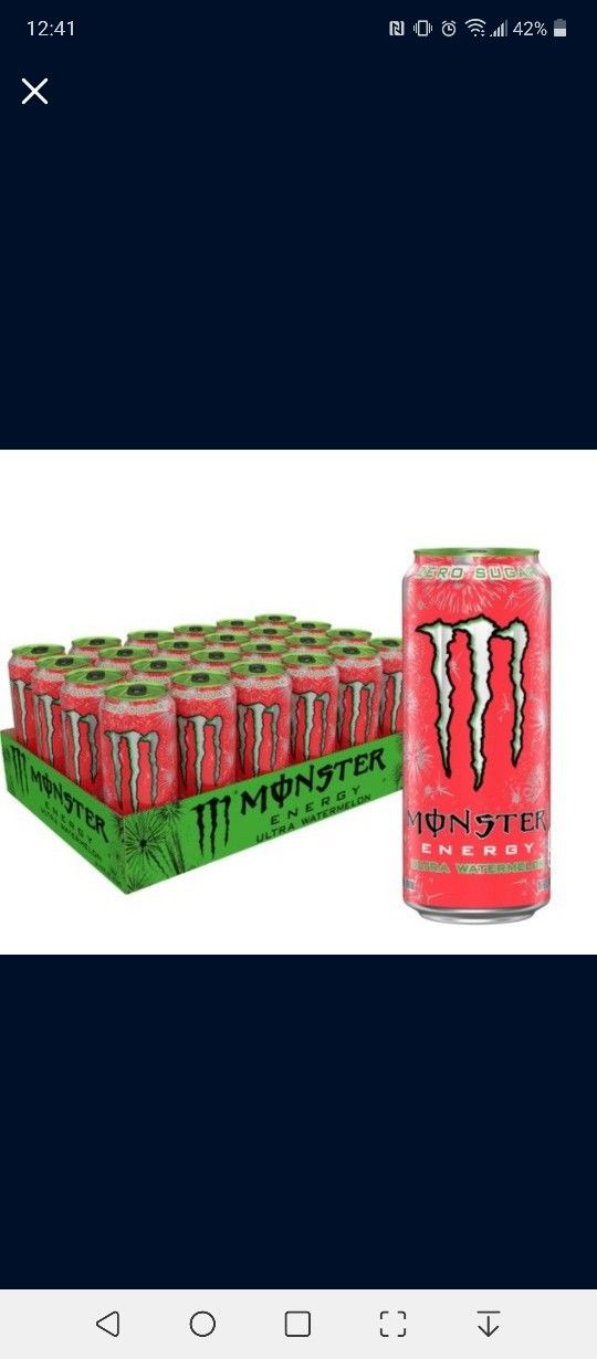 Watermelon Monsters Energy Drinks