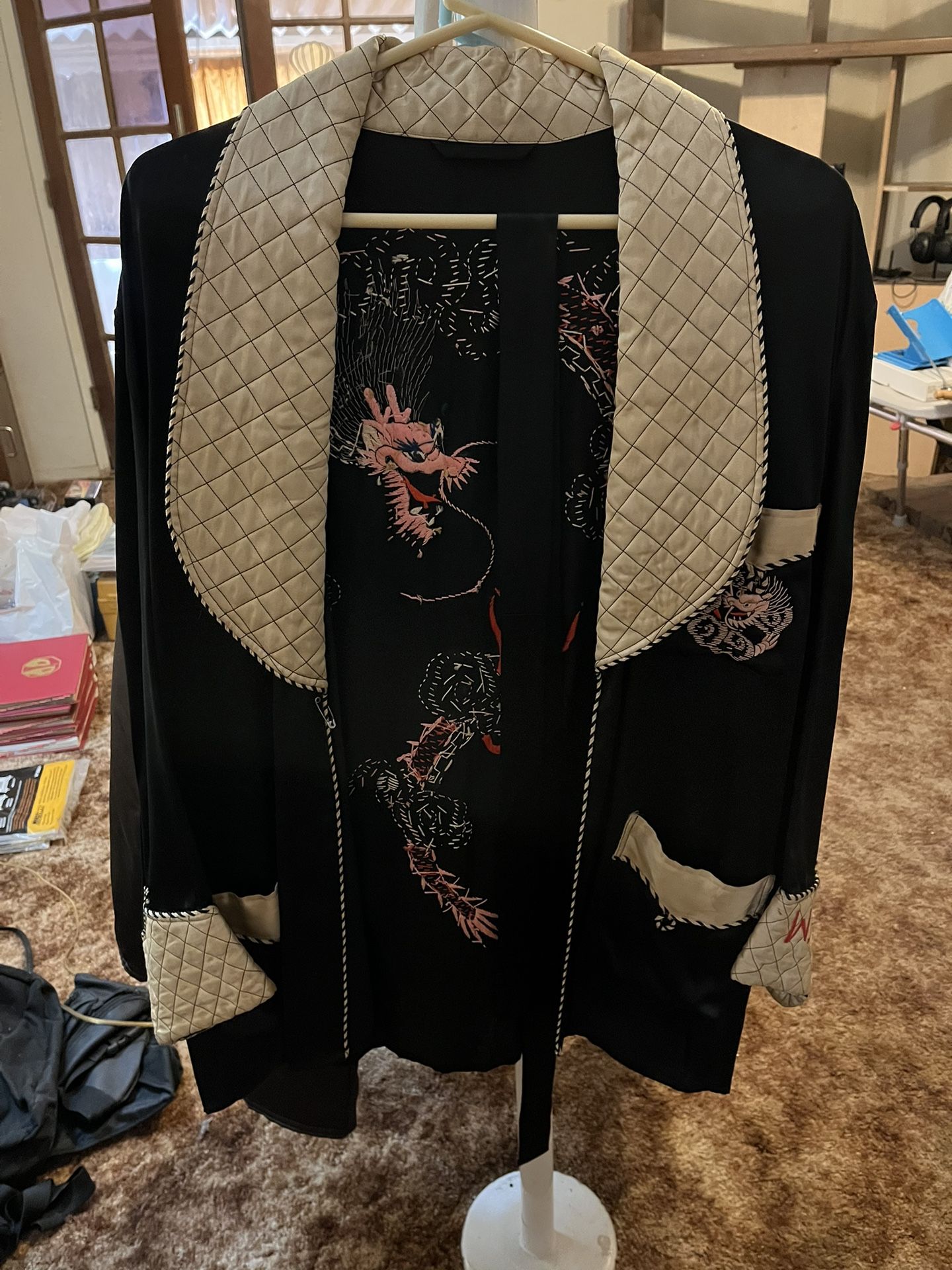 Vintage Satin Robe.