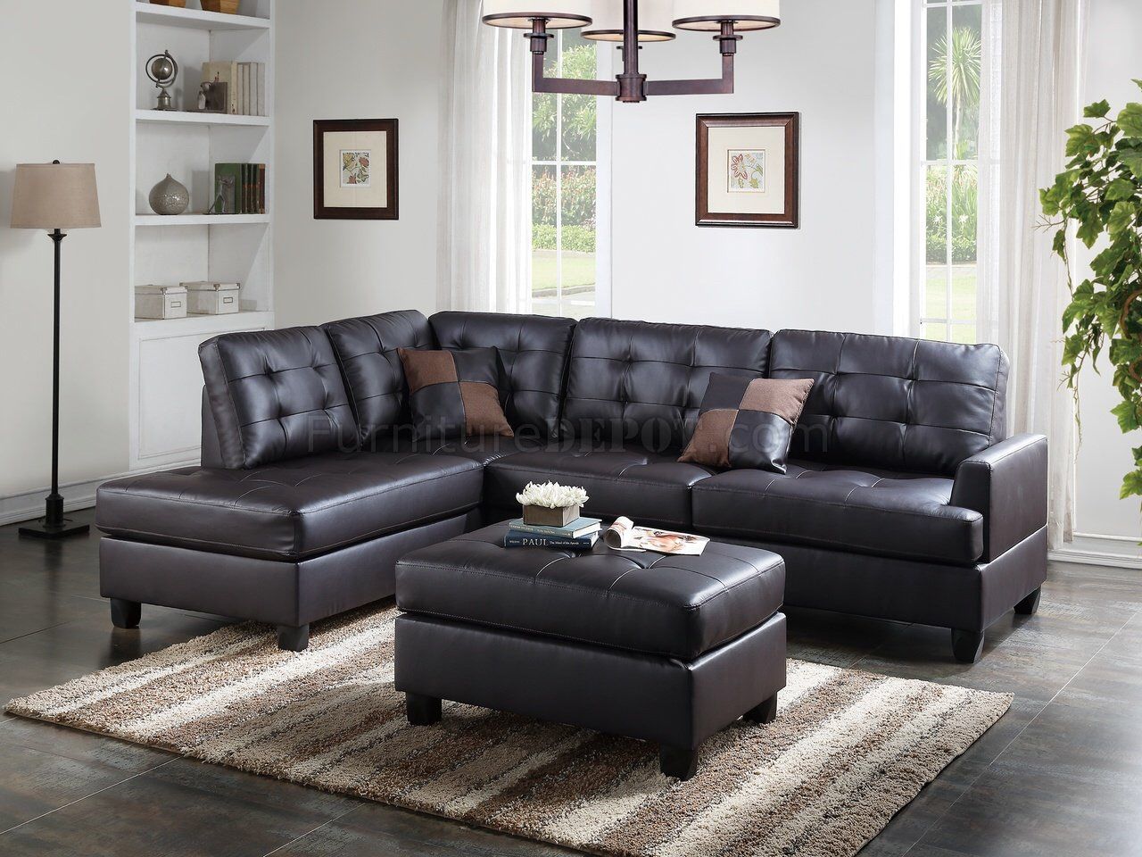 Sectional with ottoman adjustable cheese left or right on sale only at elegant Furniture πππ¦