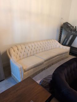 Tufted sofa