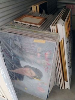 Paintings and frames different sizes