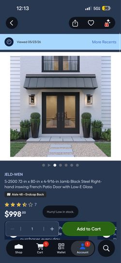 French door 72x80