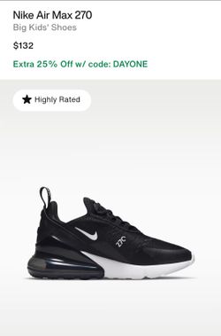Nike Air Max 270 size 4Y