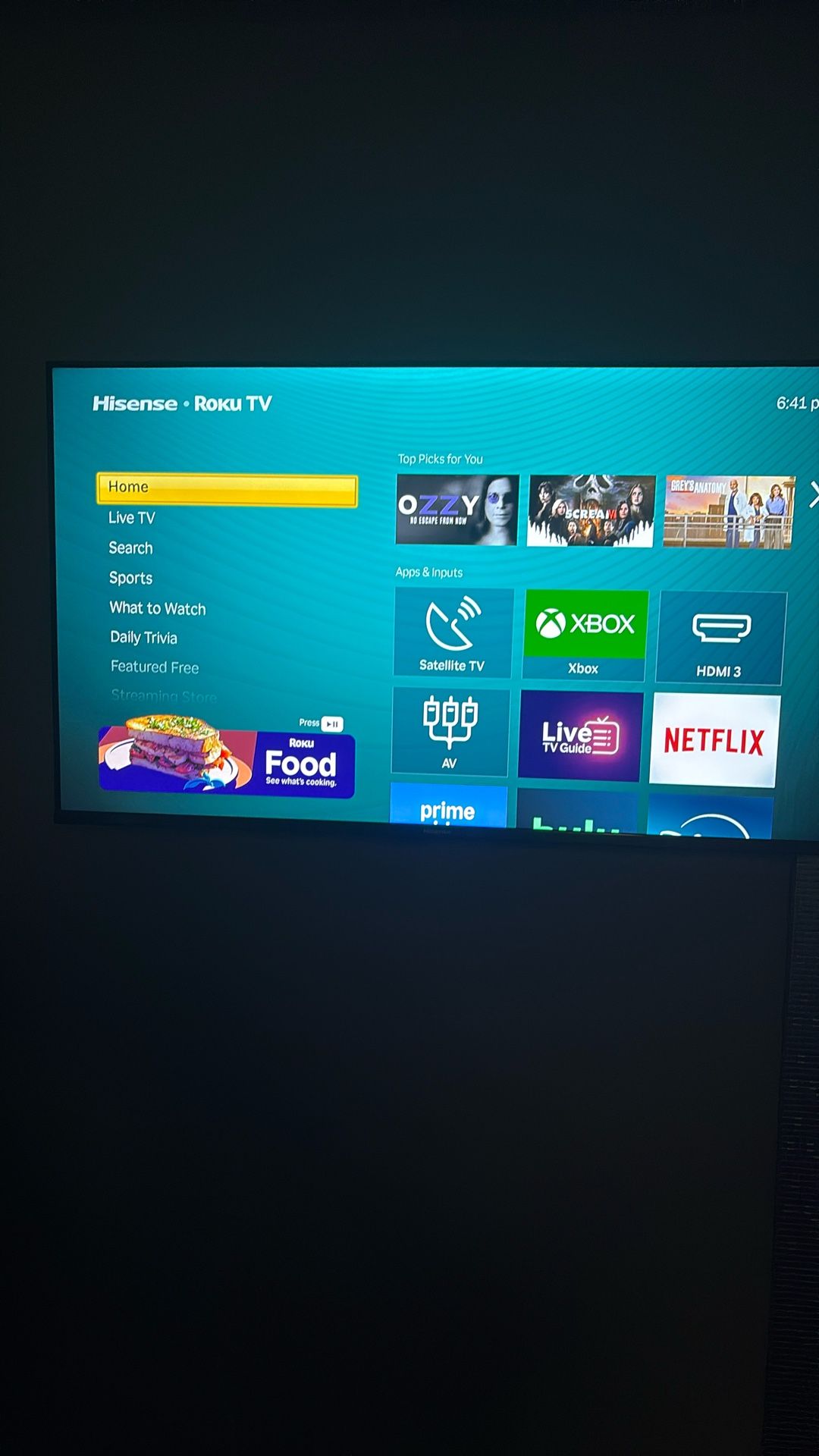 48 inch Hisense Roku