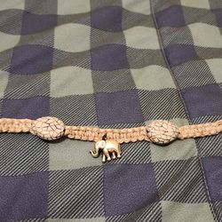 Elephant Charm Hemp Bracelet 
