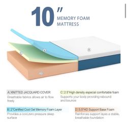 Queen Memory Foam Mattress