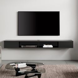 Floating TV Stand Will Fit 80” TV 