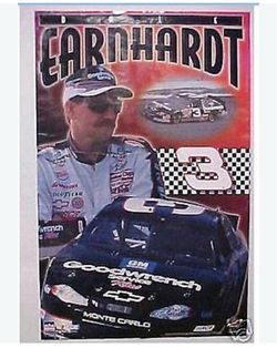 Vintage 1998 Dale Earnhardt #3 NASCAR Poster #7026
