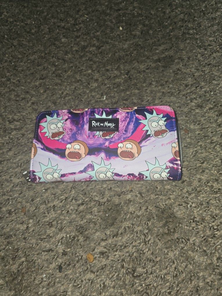 Rick And Morty Zipper Wallet