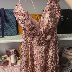 Pink Sequin Dress