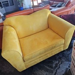 Yellow Sofa Couch Love Seat Furniture