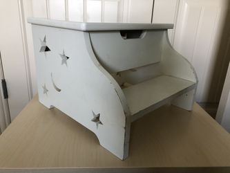White step stool