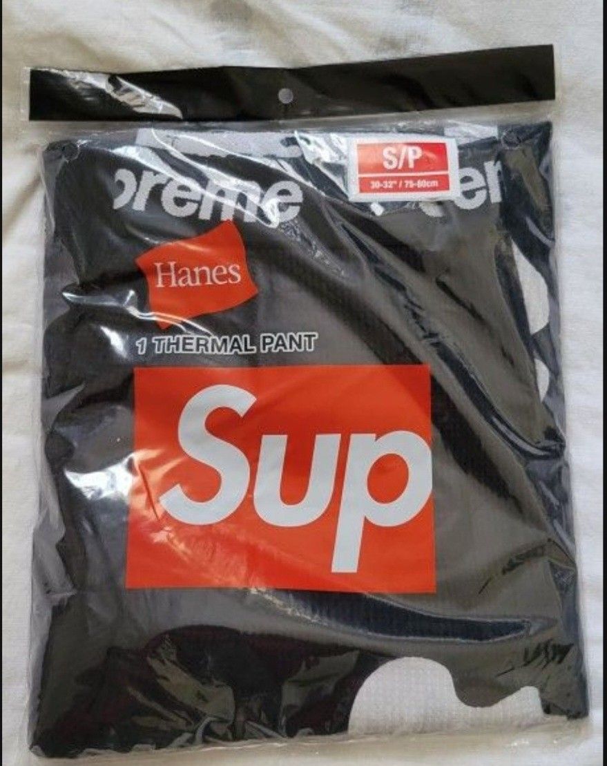 Supreme Hanes Bones Thermal Pant Mens Small Nike Stussy Adidas Palace