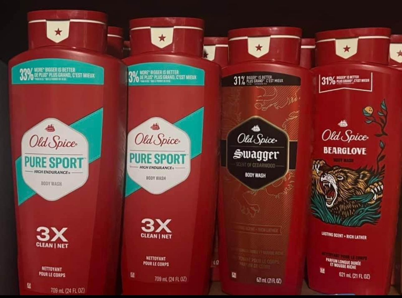 OLD SPICE BODY WASH FOR MEN $4 Each