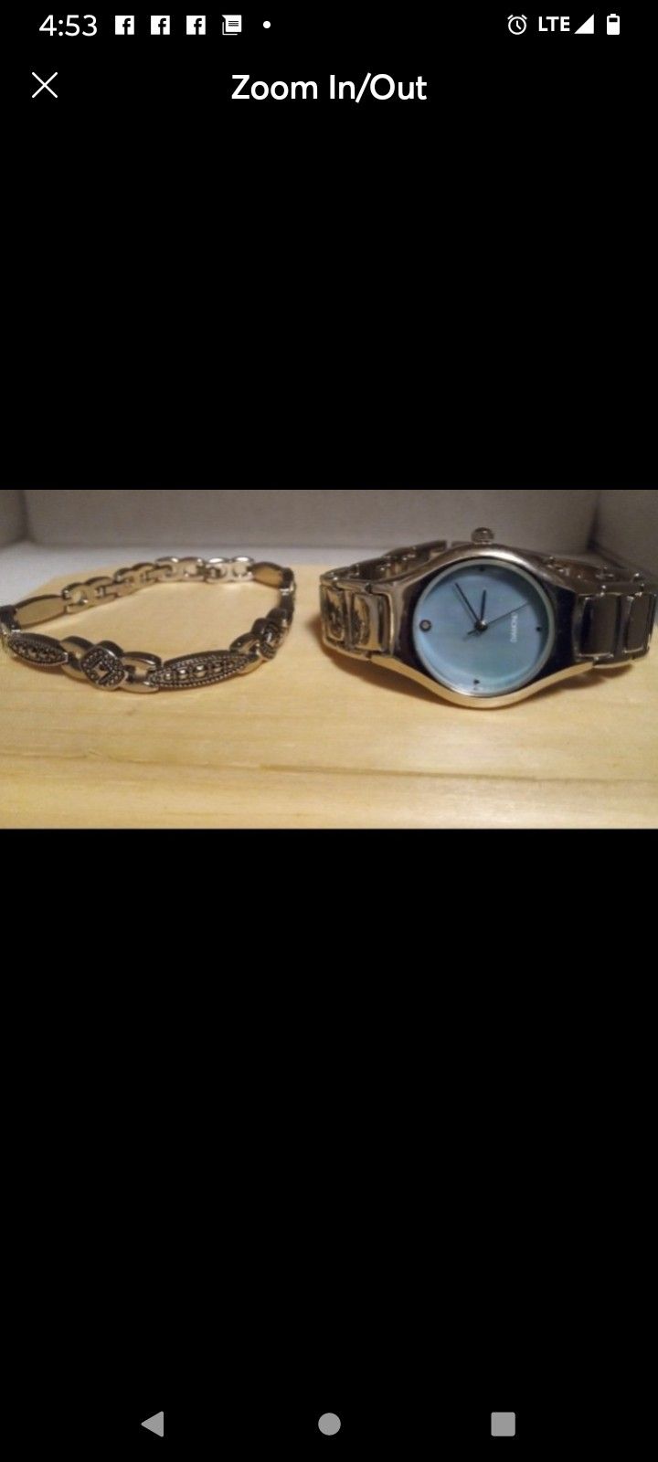 LADIES WATCH/SILVER TONE/YES! BRACELET INCLUDED