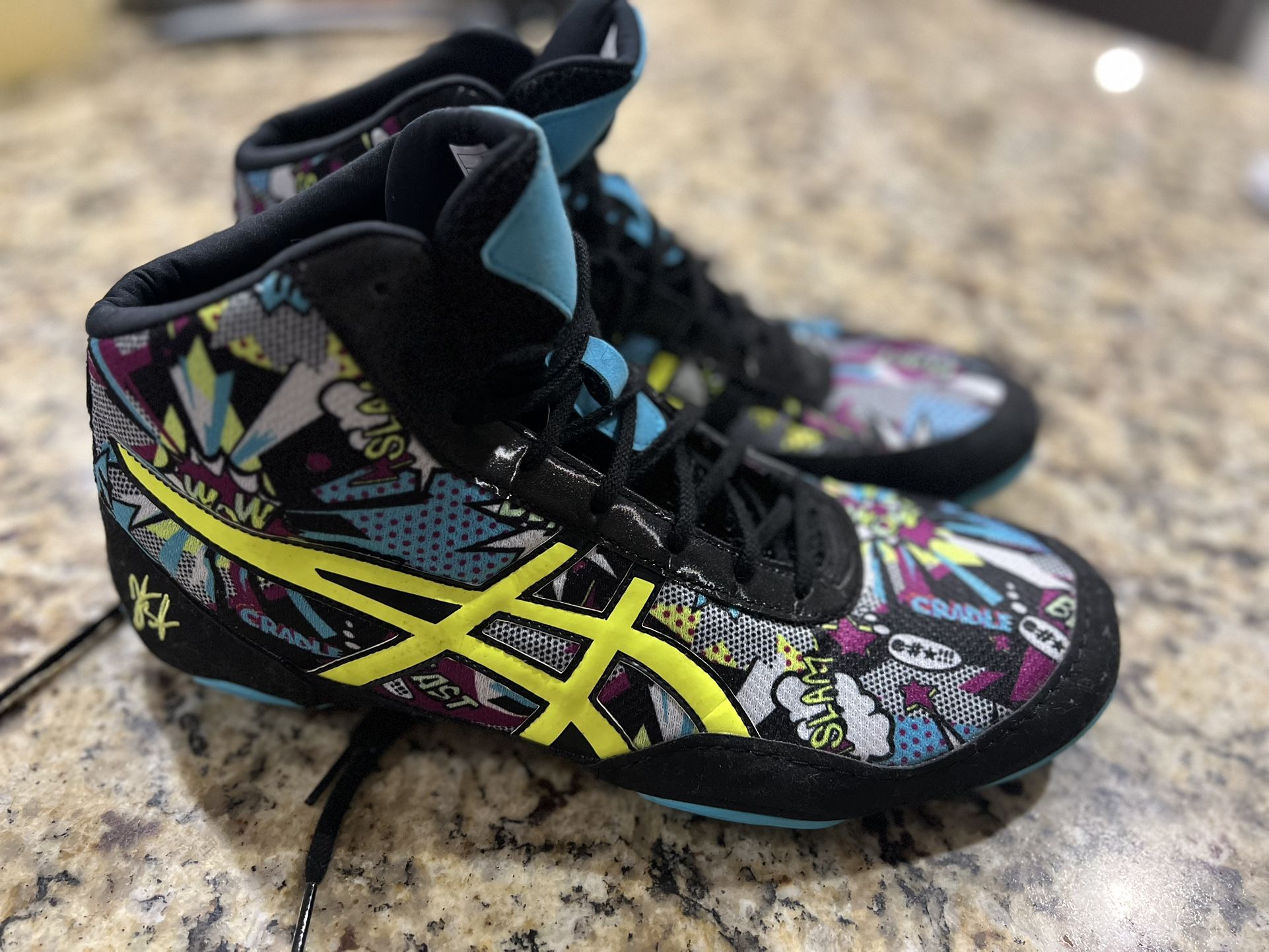 Asics Beast JB Elite V2.0 Wrestling Shoes J501Q Cosmic Graffiti