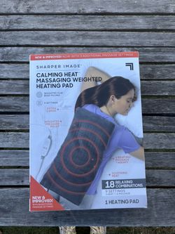 Sharper Image Massaging Weighted Heating Pad