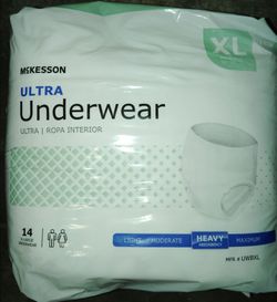 4 brand new packs of adult xl disposable briefs