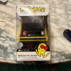 PAC-MAN MINI ARCADE Machine-Retro Video Game System In Box 