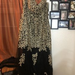 Black And gold Dress Size XXL