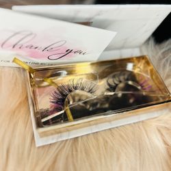 Full Strip, Colored Edge Eyelashes 