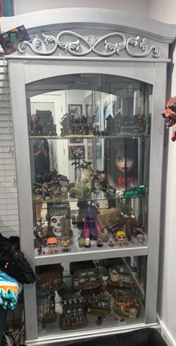 Silver Display Cabinet with lighting