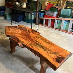Slab Wood Coffee Table