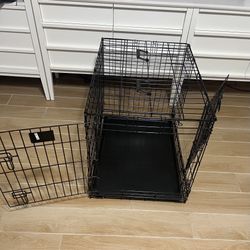 Medium Dog Crate | MidWest Life Stages 30" Double Door Folding Metal