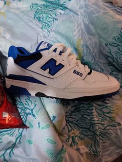 New Balance 550 White Blue Sneakers