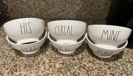 RAE DUNN BOWLS 6 PIECES 