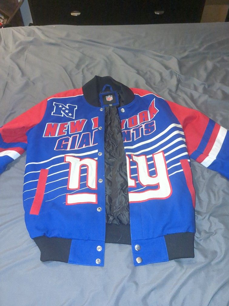 NY Giants Striker Button Up Jacket