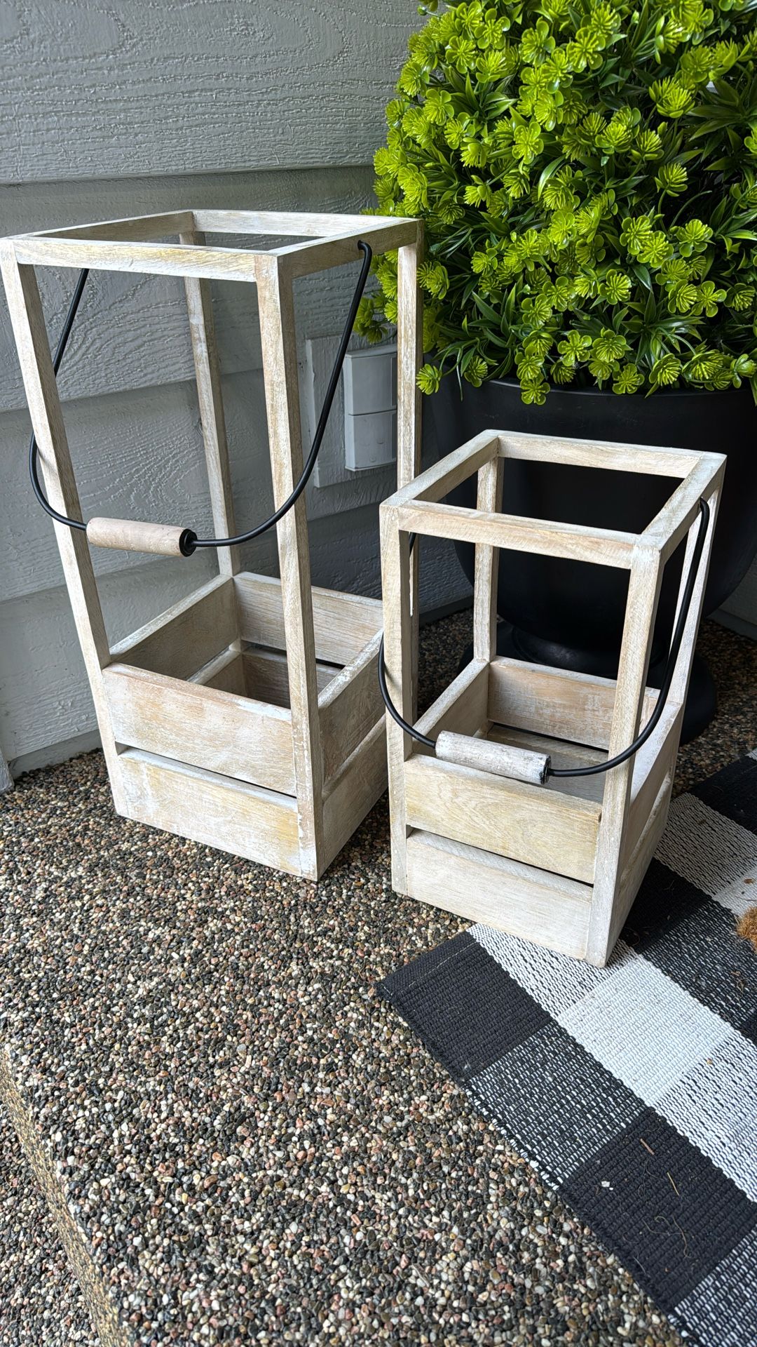 Wood And Metal Lanterns