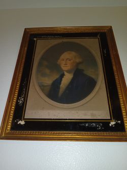 1931 Rare George Washington Mezzotint By Frost & Reed , 17x26 Frame 
