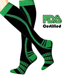 2 of Leg Compression Socks for Women & Men Sports Running & Recovery Medical - Shin Splint from LU&BA 20-30 mmHg knee high socks – 1 PAIR