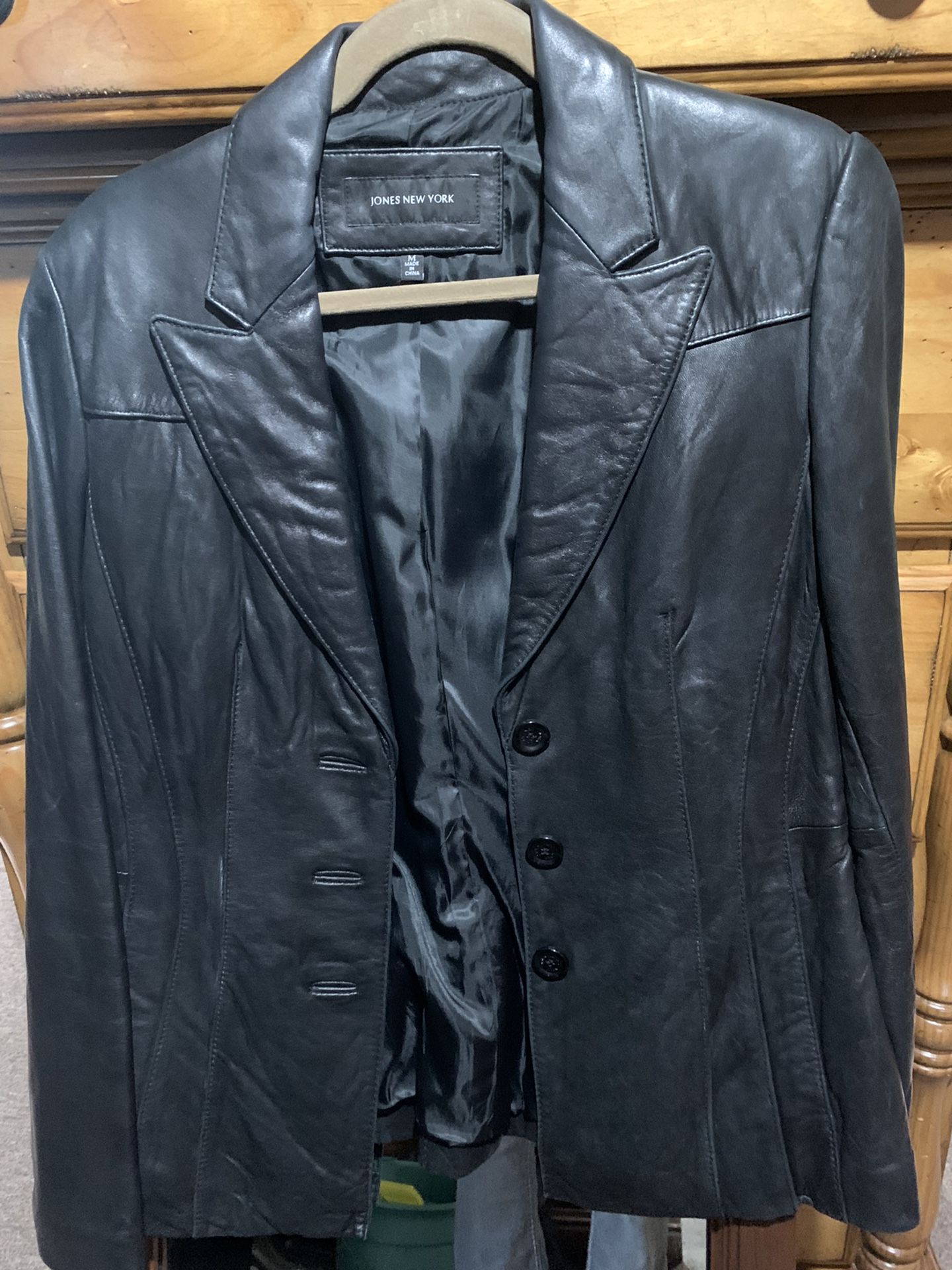 jones new york leather jacket